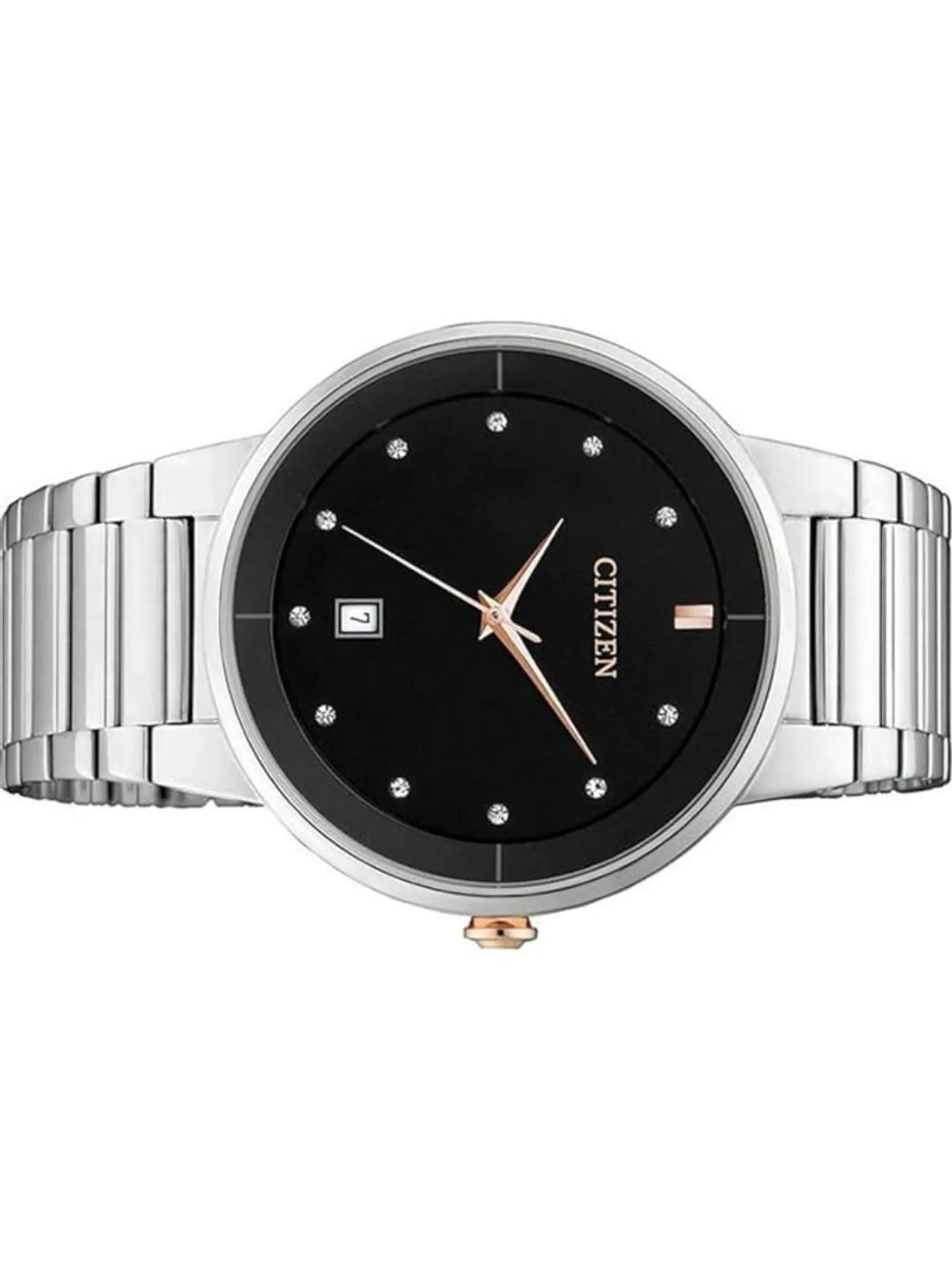 Citizen Non Eco Drive 40 mm Size Black Dial Men Analog Watch - BI5014-58E