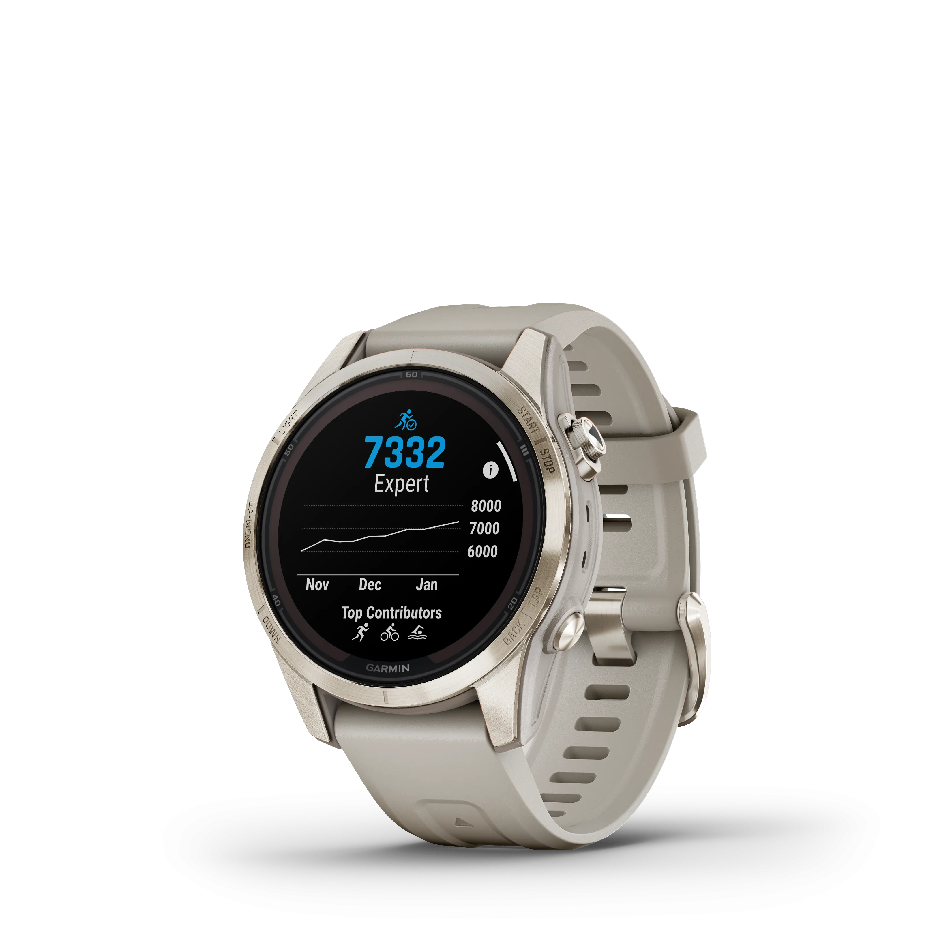 Garmin Fenix 7S Pro Sapphire Solar Soft Gold