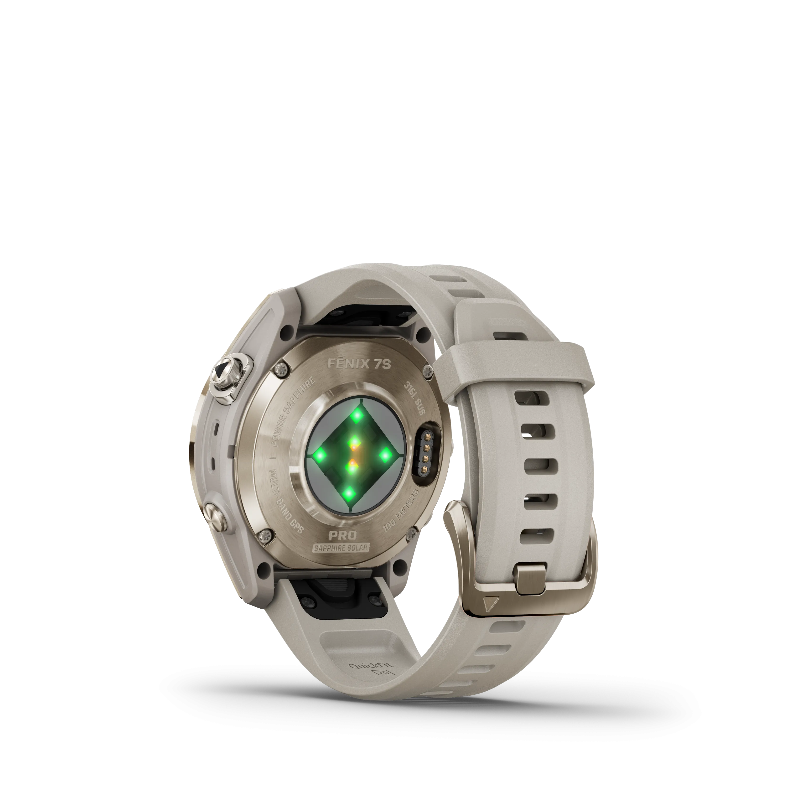 Garmin Fenix 7S Pro Sapphire Solar Soft Gold