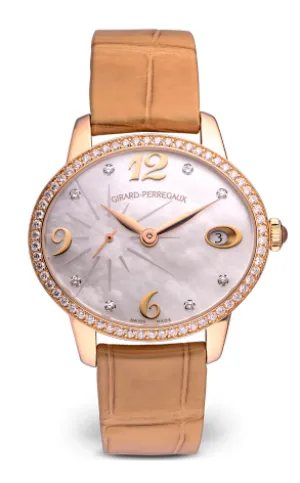 Girard Perregaux Cat`s Eye 18K Rose Gold & Diamonds  Lady's Watch