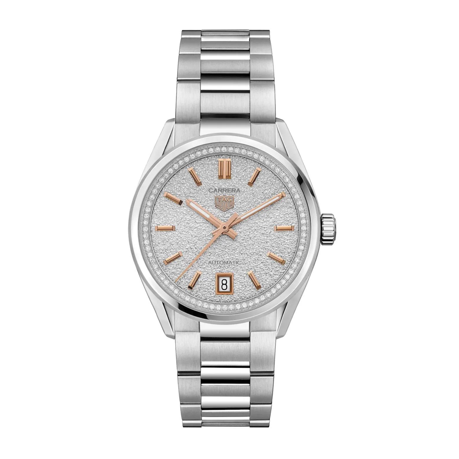 Tag Heuer Carrera Ladies Grey Diamond Watch WBN231B.BA0001